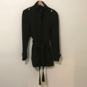 Preston & York | Belted Green Coat, size s